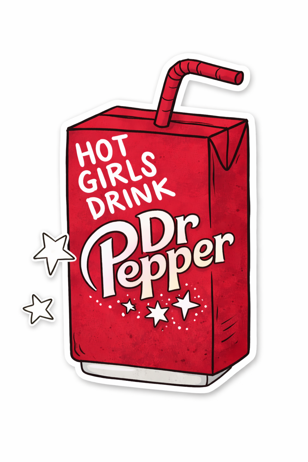 Hot Girls Drink Dr Pepper
Hot Girls Drink Dr Pepper Sticker