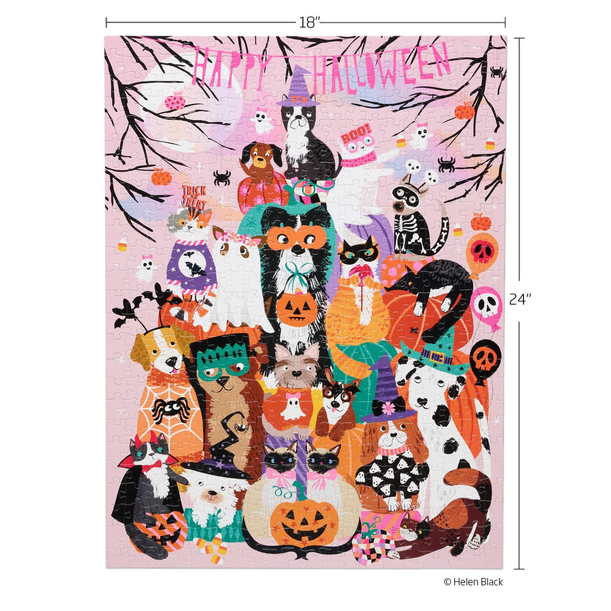 Happy Halloween 500 Piece Puzzle, Gift for Her
