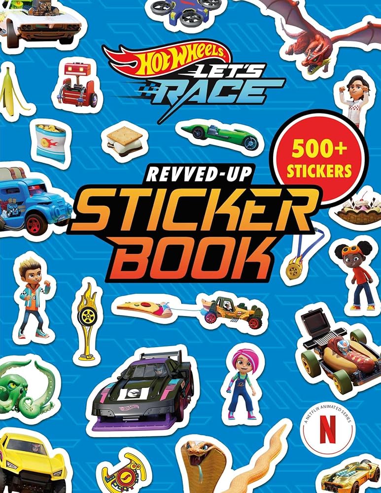 Hot Wheels Let's Race: Revved-Up Sticker Book cover image