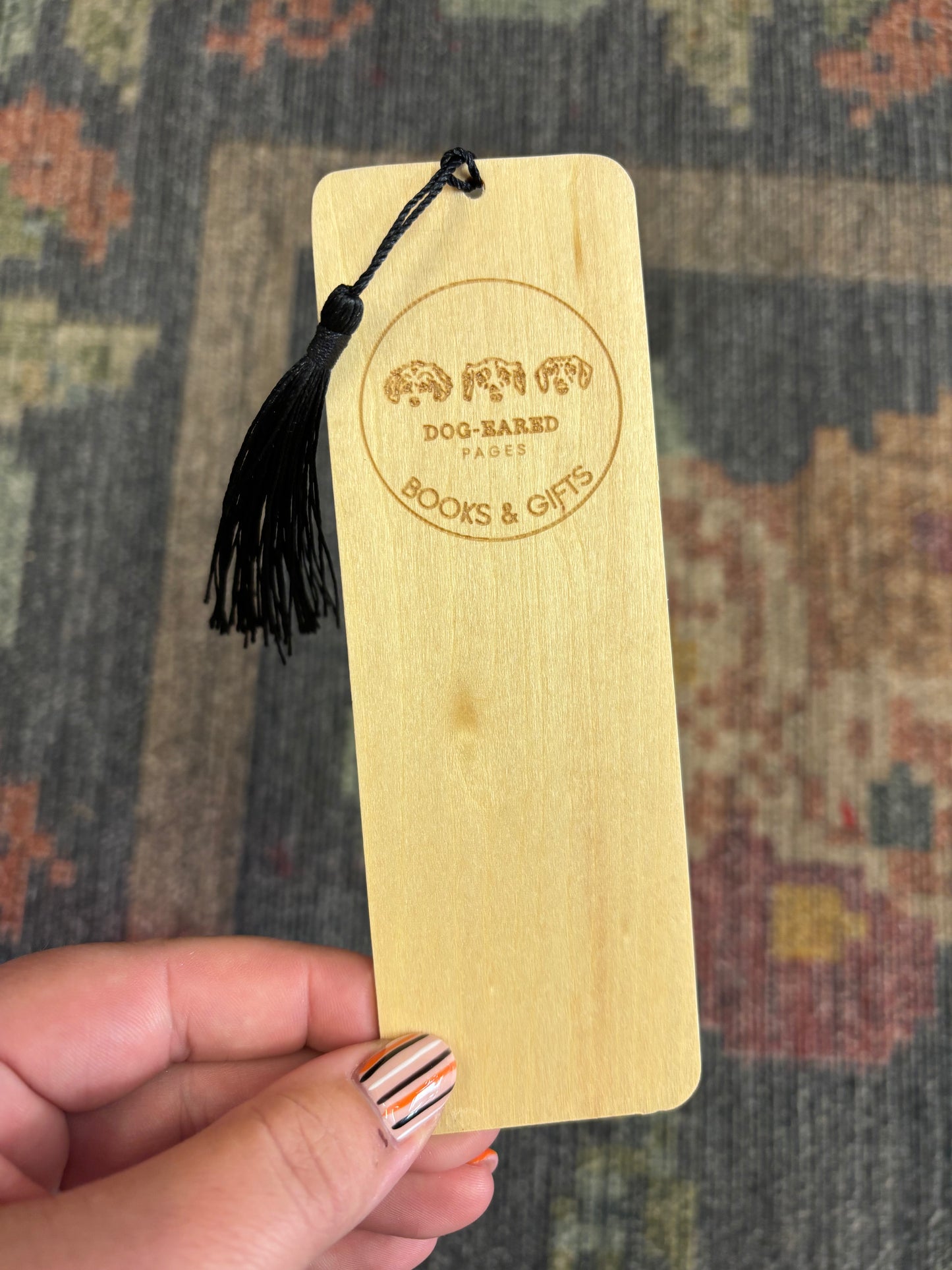 Dog-Eared Pages Wooden Bookmark with Tassel