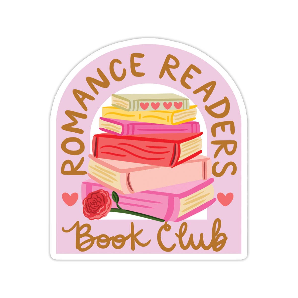 Romance Readers Vinyl Sticker - Books, Bookstore