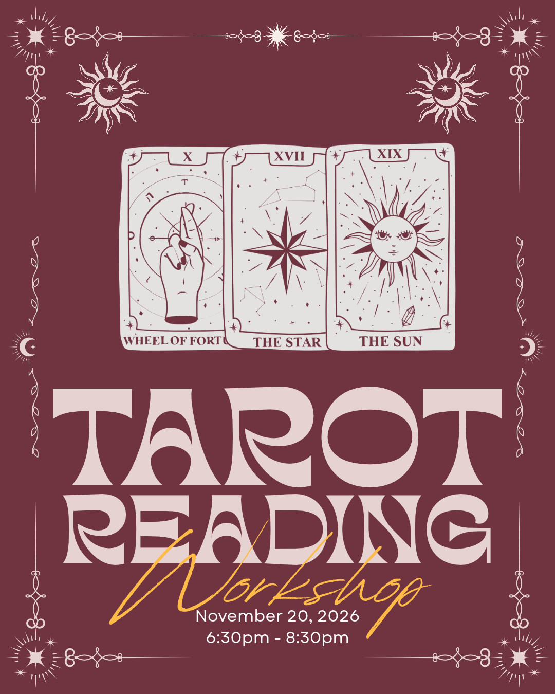 Tarot Reading 101 Workshop