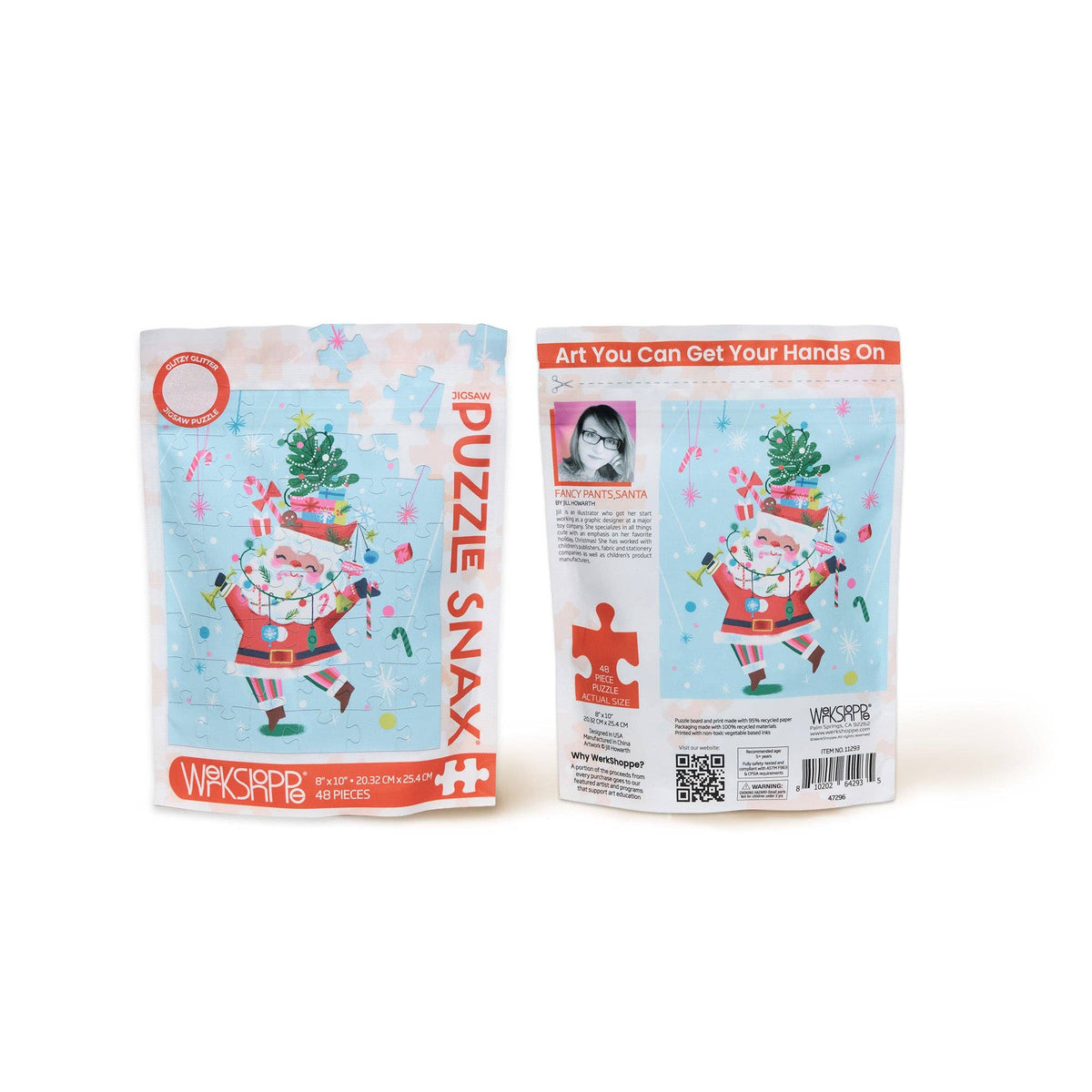 Fancy Pants Santa 48 Piece Christmas Puzzle Snax