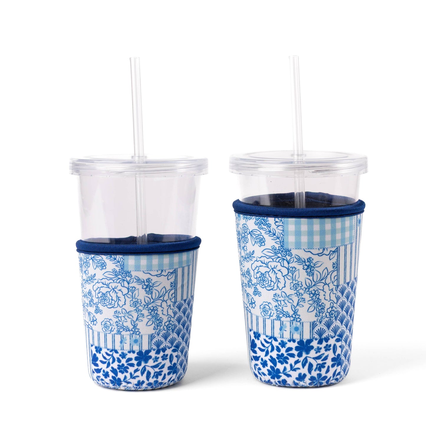 Floral Drink Sleeve | Iced Coffee Koozie | Drink Cover: Countryside Blooms / Regular