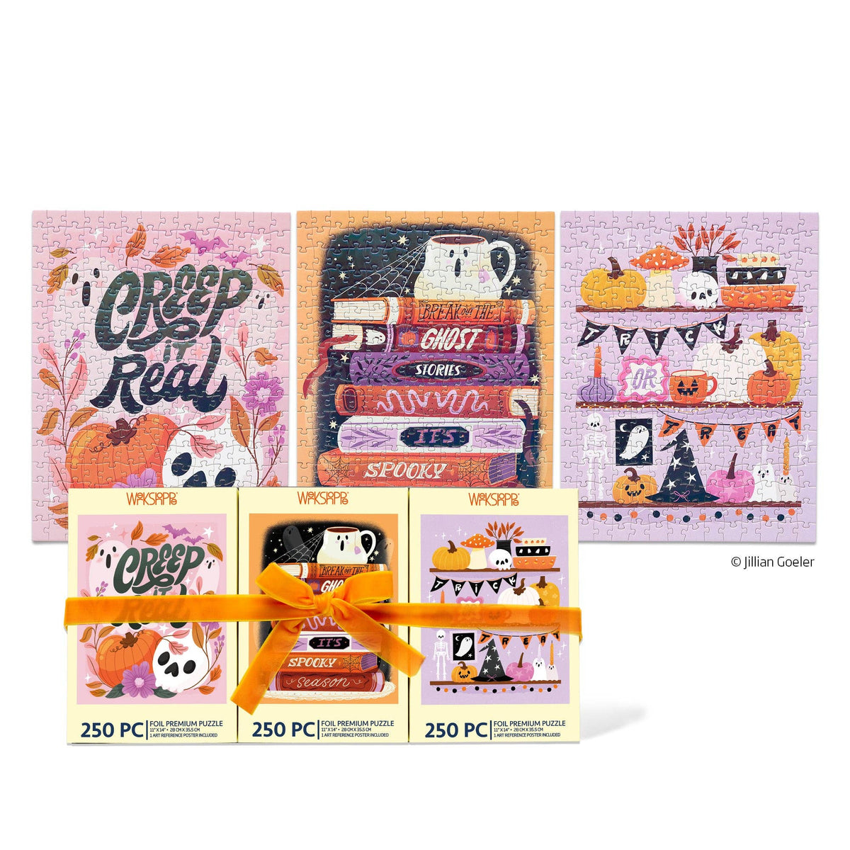 Creep It Real 250 Piece Puzzle Set of 3 Halloween Gift
