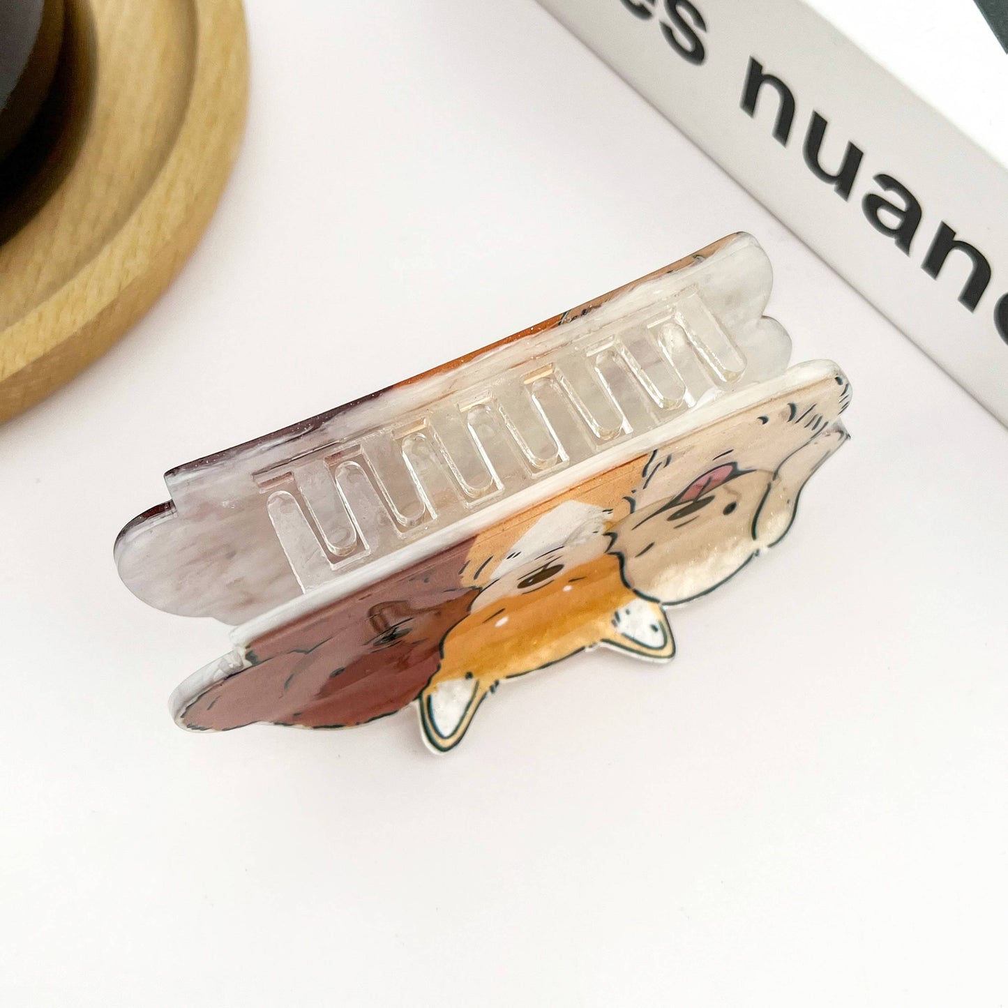 Three Best Friends Dog Hair Clip, Acetate Animal hair clips