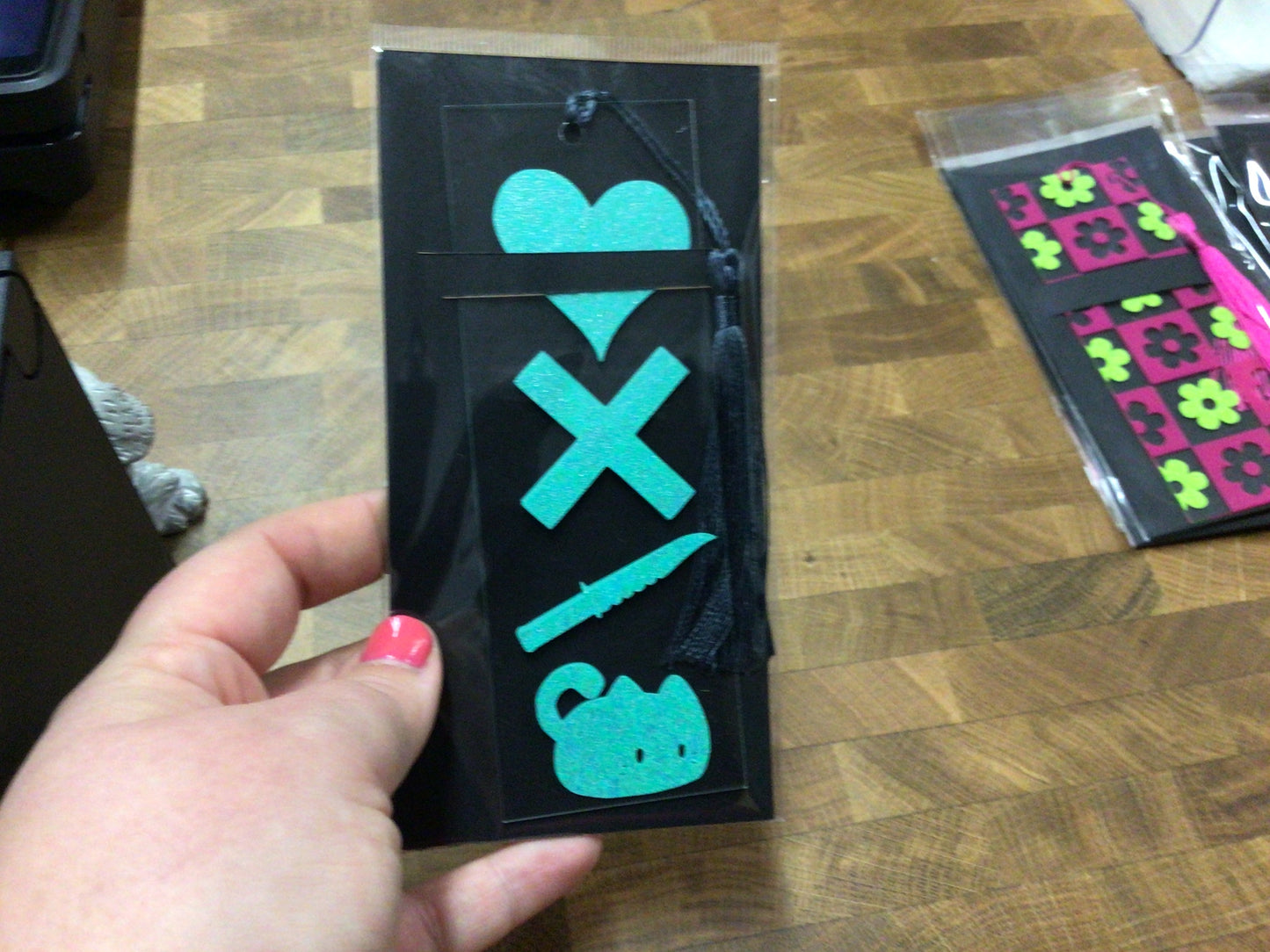 Glitter Cat Bookmark