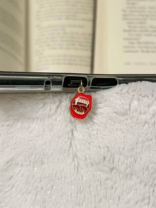 Vampire Teeth Kindle Charm | USB-C Dust Plug