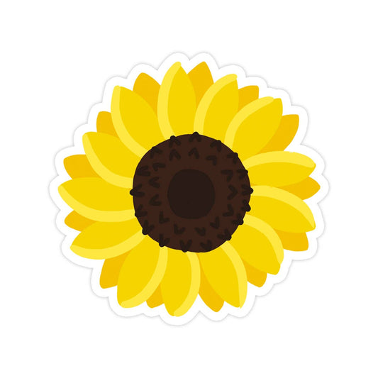 Sunflower Vinyl Sticker - Perfect for Summer