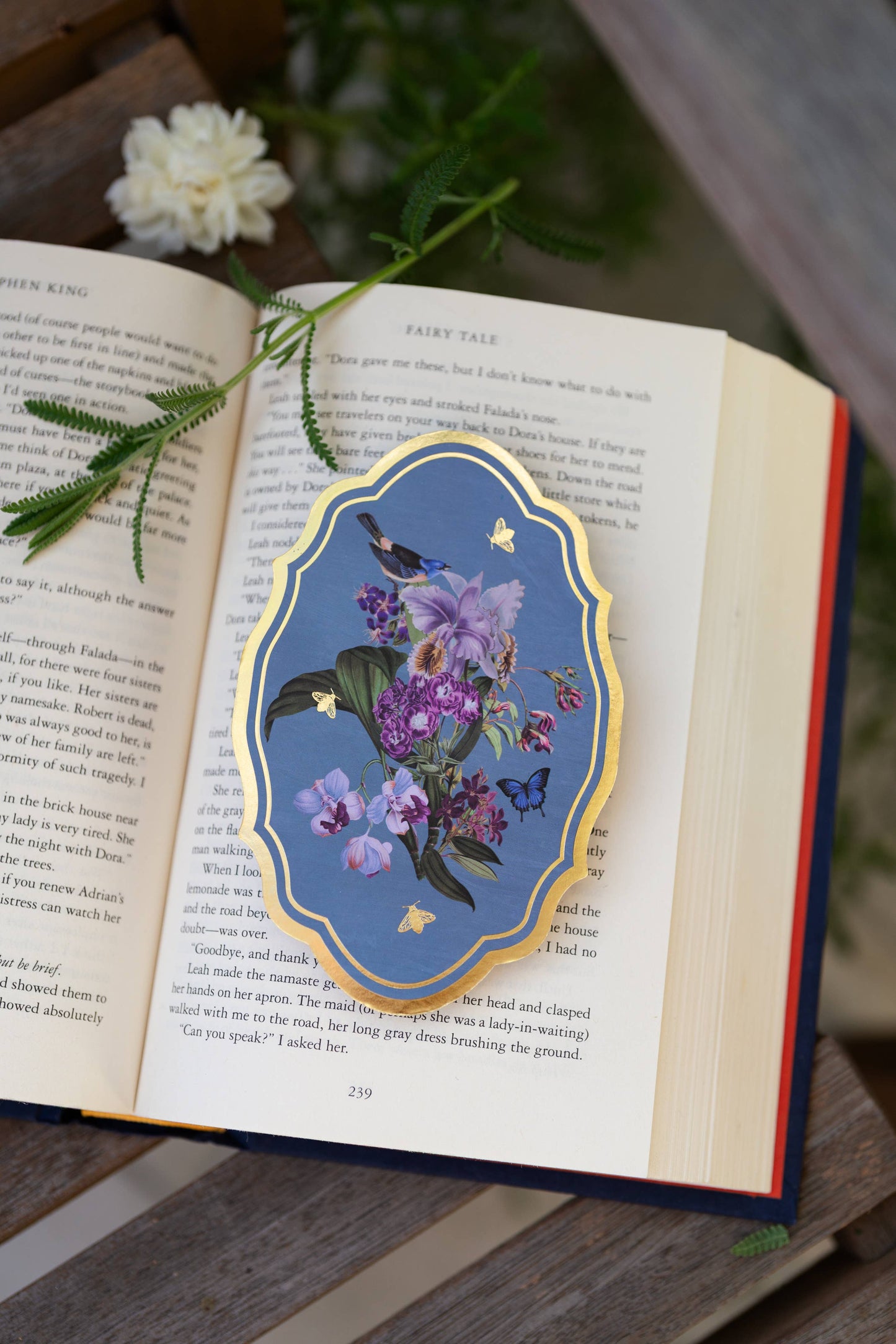 Secret Garden Gold Foil Bookmark | Bookish Romantasy