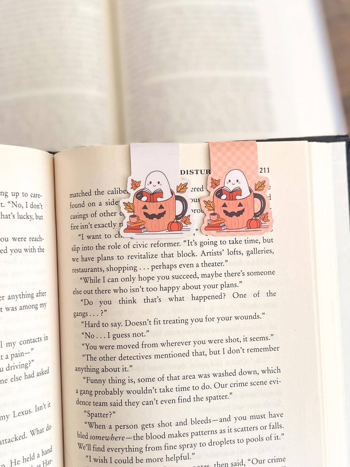 Bookish Ghost Magnetic Bookmark | Fall, Halloween