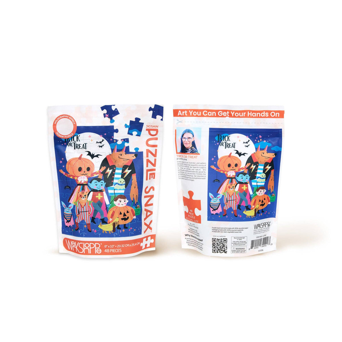 Trick Or Treat 48 Piece Kids Halloween Puzzle Snax