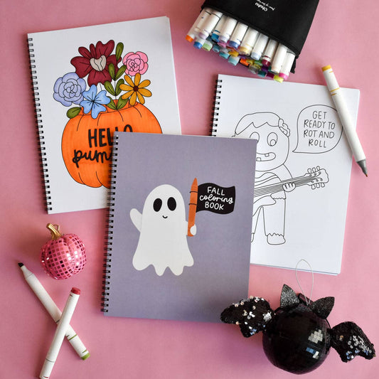 Fall Coloring Book | Simple Adult Coloring Book