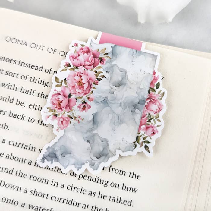 Magnetic Bookmark - Indiana state flower - Indiana bookmark