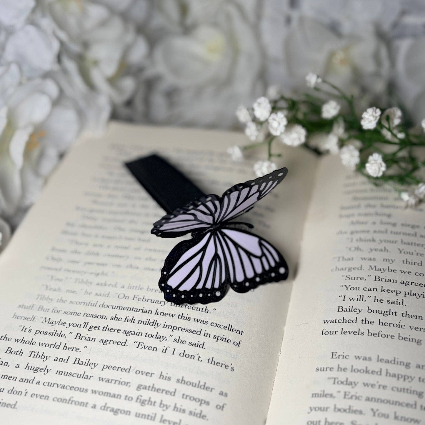 Butterfly Bookmark | 3D Printed Butterfly Bookmark | Sparkle Finish | Foldable Book Lover Gift