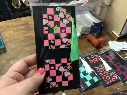 Cherry Hearts bookmark