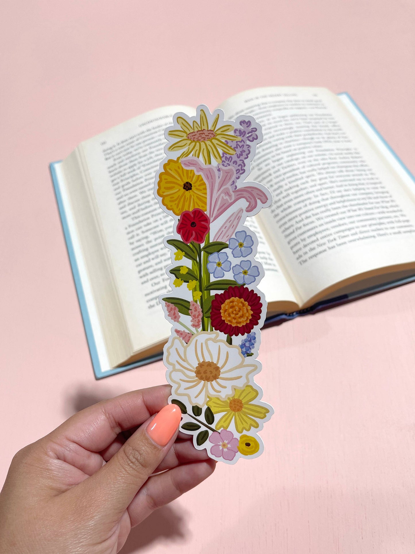 Wildflowers Die Cut Bookmark