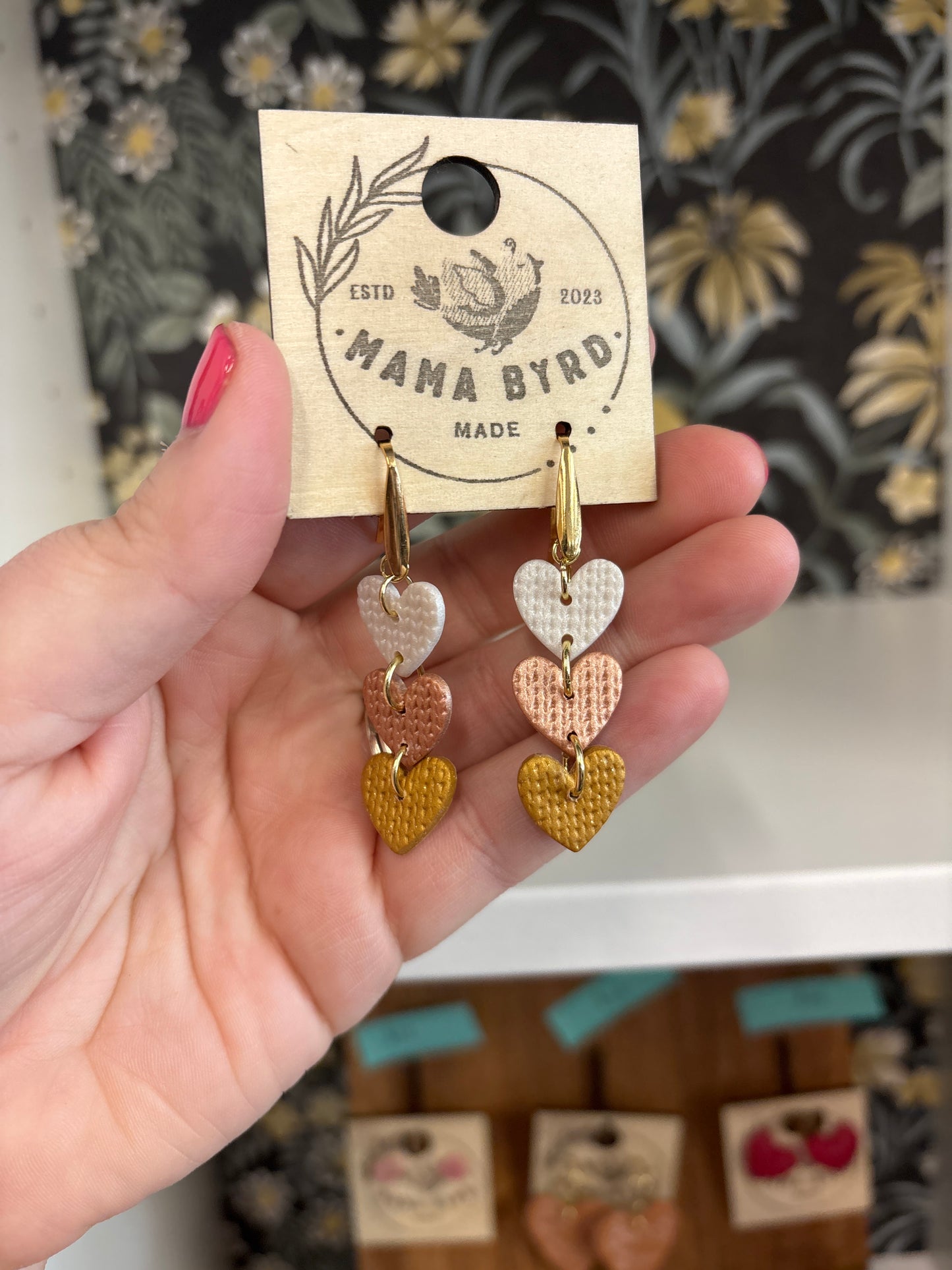 Heart Dangle earrings