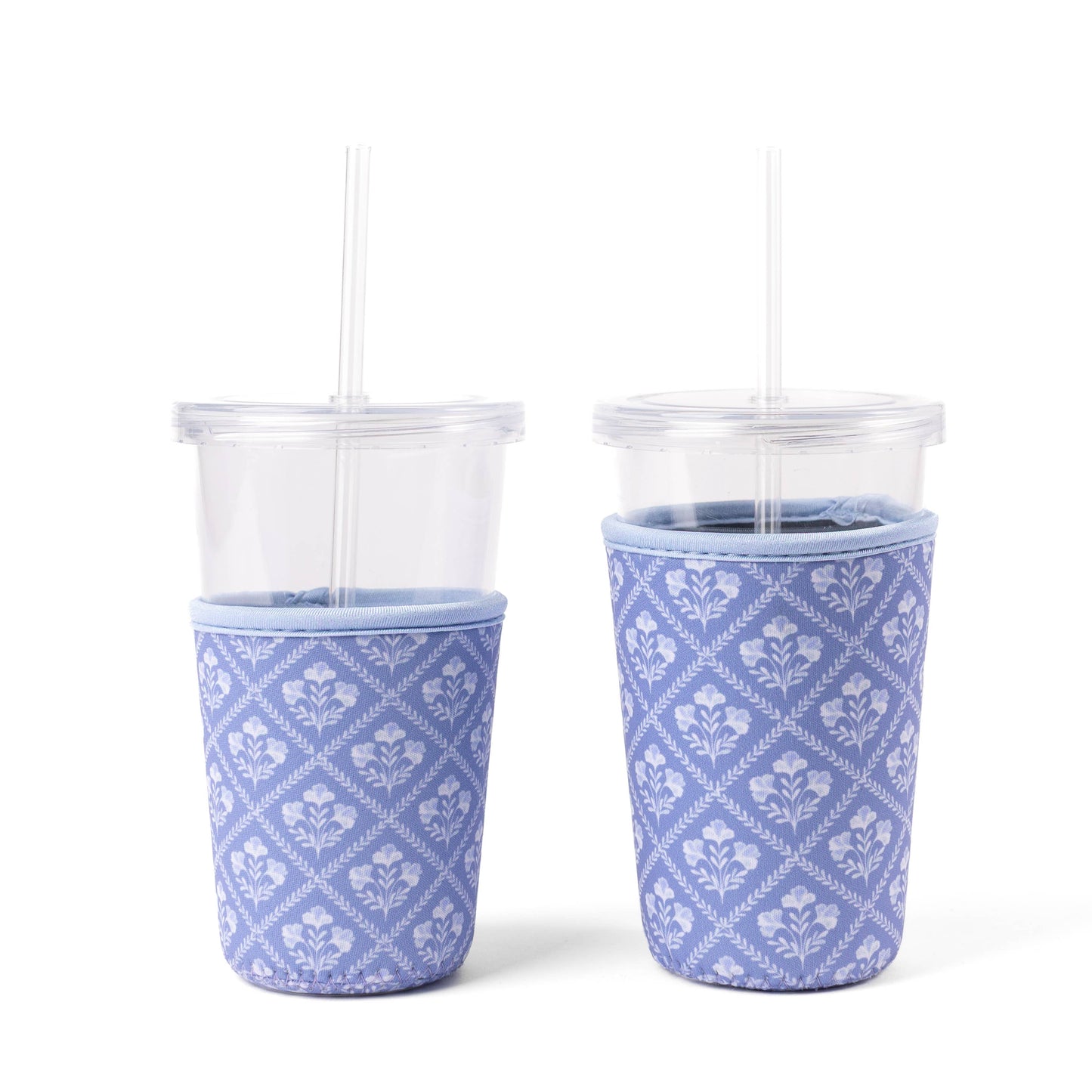 Floral Drink Sleeve | Iced Coffee Koozie | Drink Cover: Countryside Blooms / Regular
