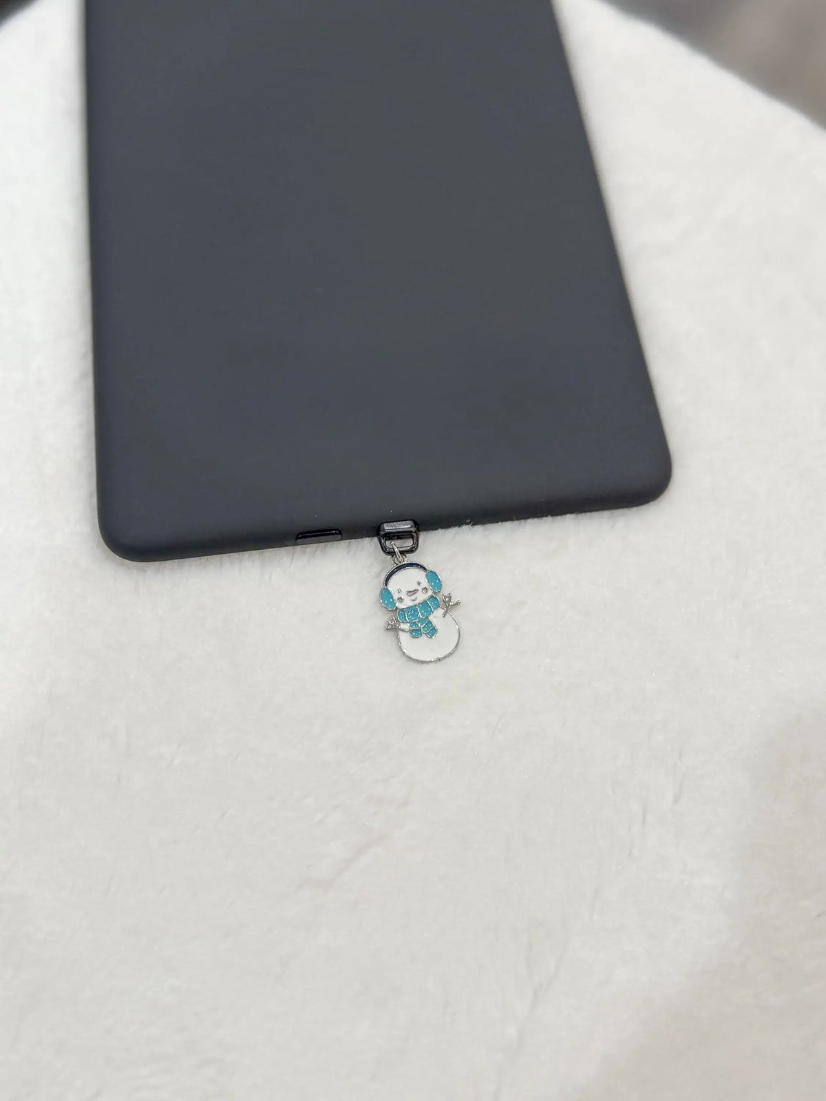 Winter Snowman Kindle Charm | USB C Dust Plug Charm