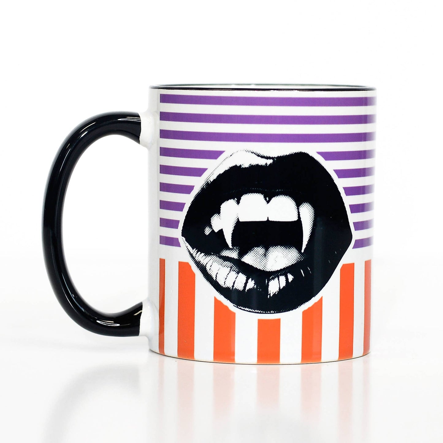 Vampire Lips Halloween Mug | Retro Gothic Coffee Mug