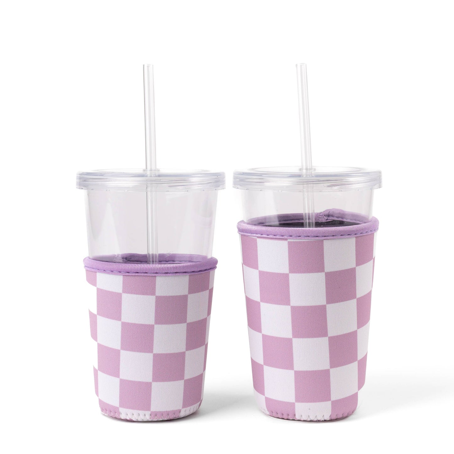 Floral Drink Sleeve | Iced Coffee Koozie | Drink Cover: Strawberry Patch / Regular