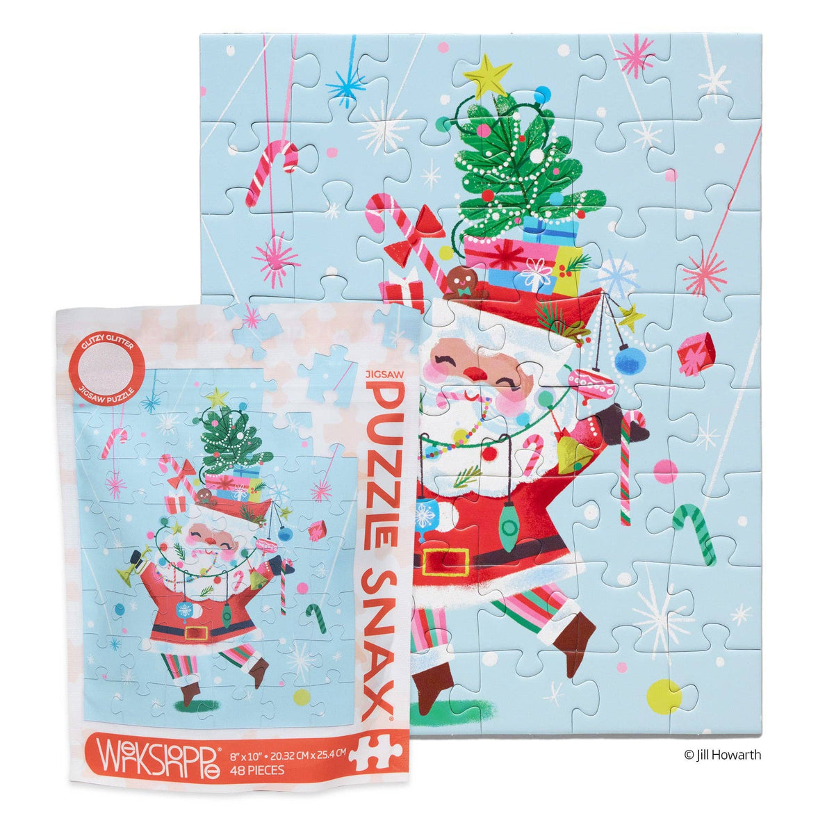 Fancy Pants Santa 48 Piece Christmas Puzzle Snax
