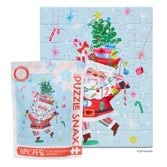 Fancy Pants Santa 48 Piece Christmas Puzzle Snax