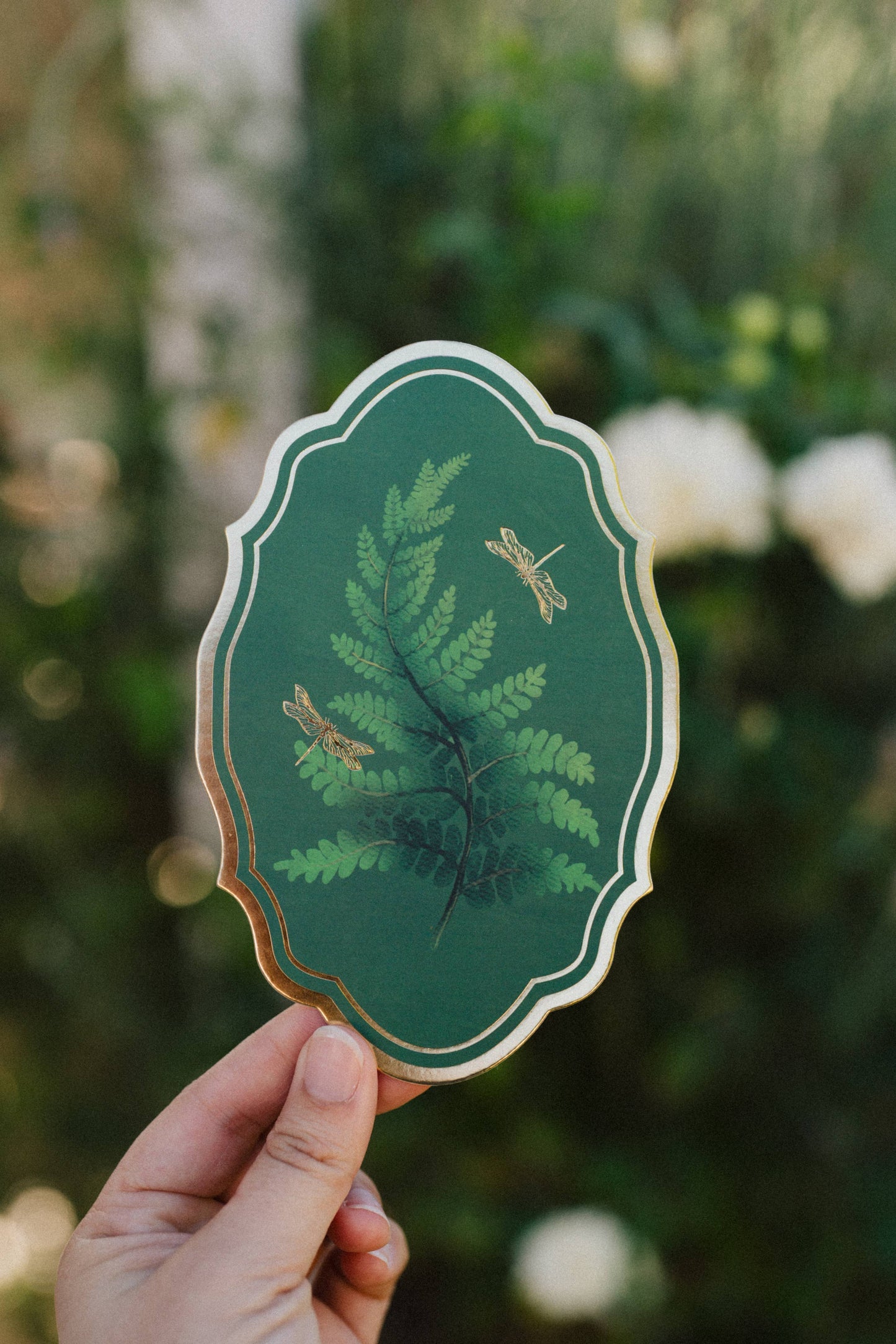 Emerald Fern Gold Foil Bookmark | Bookish Romantasy