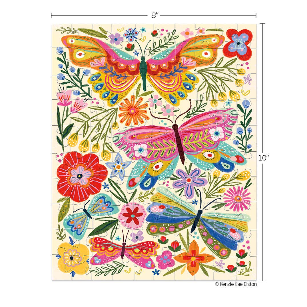 Butterfly Floral 100 Piece Puzzle Snax