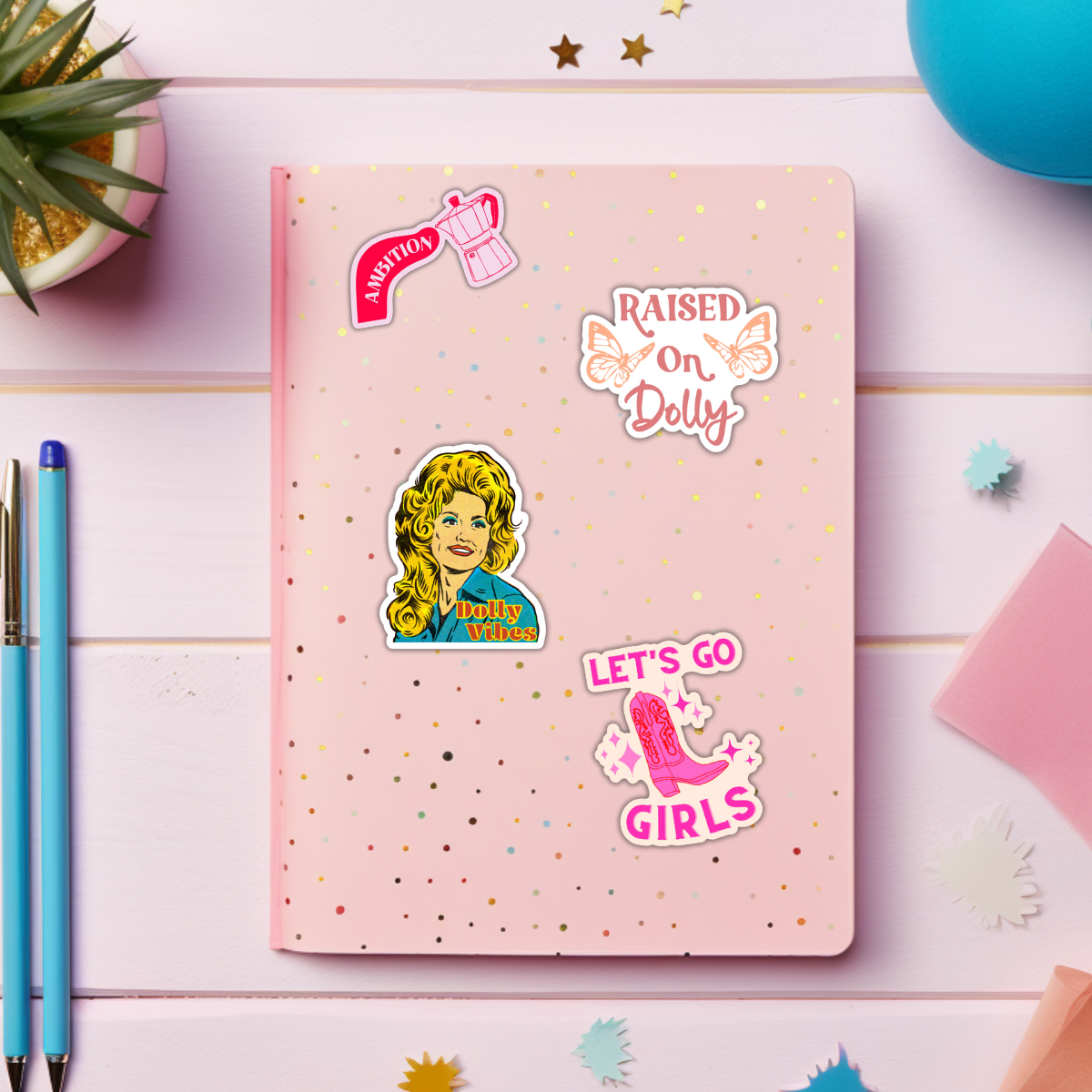 Ambition Sticker Inspired by Dolly Parton – Great for Decor