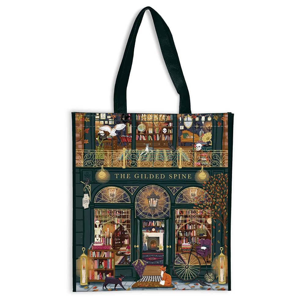 Gilded Spine Reusable Shopping Bag cover image