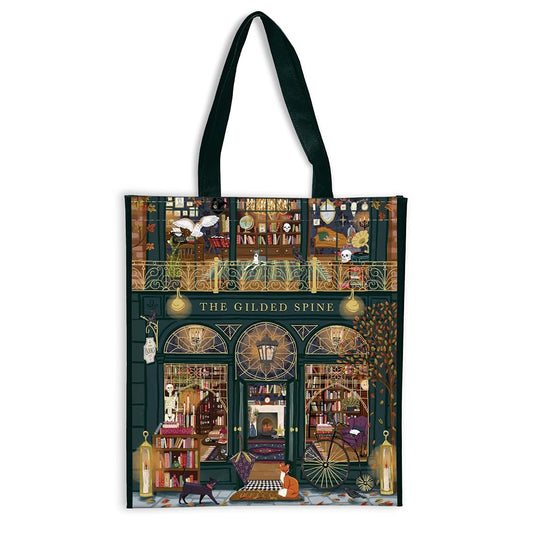 Gilded Spine Reusable Shopping Bag cover image