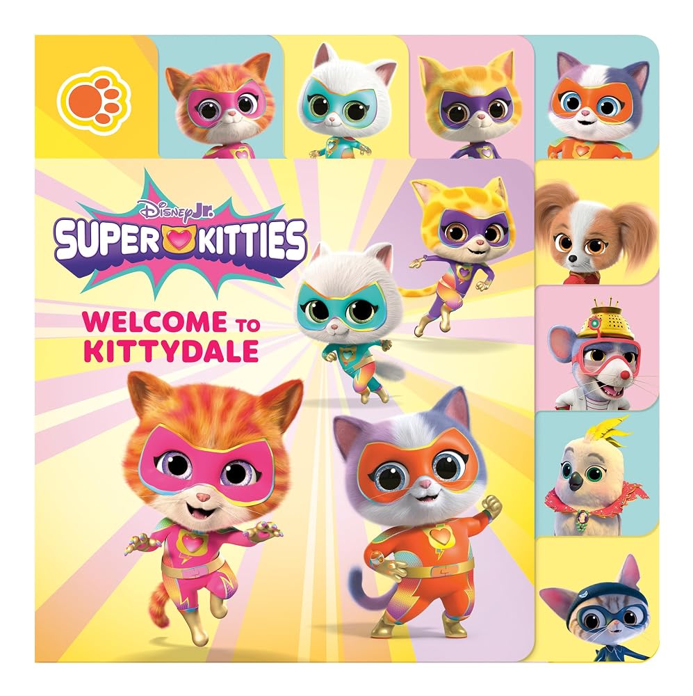Disney Junior SuperKitties: Welcome to Kittydale: A Tabbed Board Book cover image