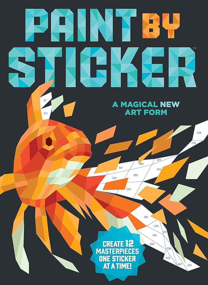 Paint by Sticker: Create 12 Masterpieces One Sticker at a Time! cover image