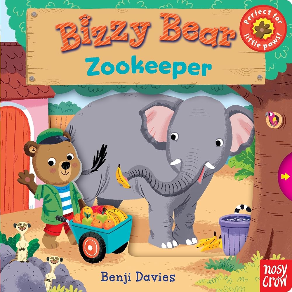 Bizzy Bear: Zookeeper: (Interactive Zoo Animal Board Book for Toddlers - With Sturdy Tabs and Slides to Push and Pull) cover image