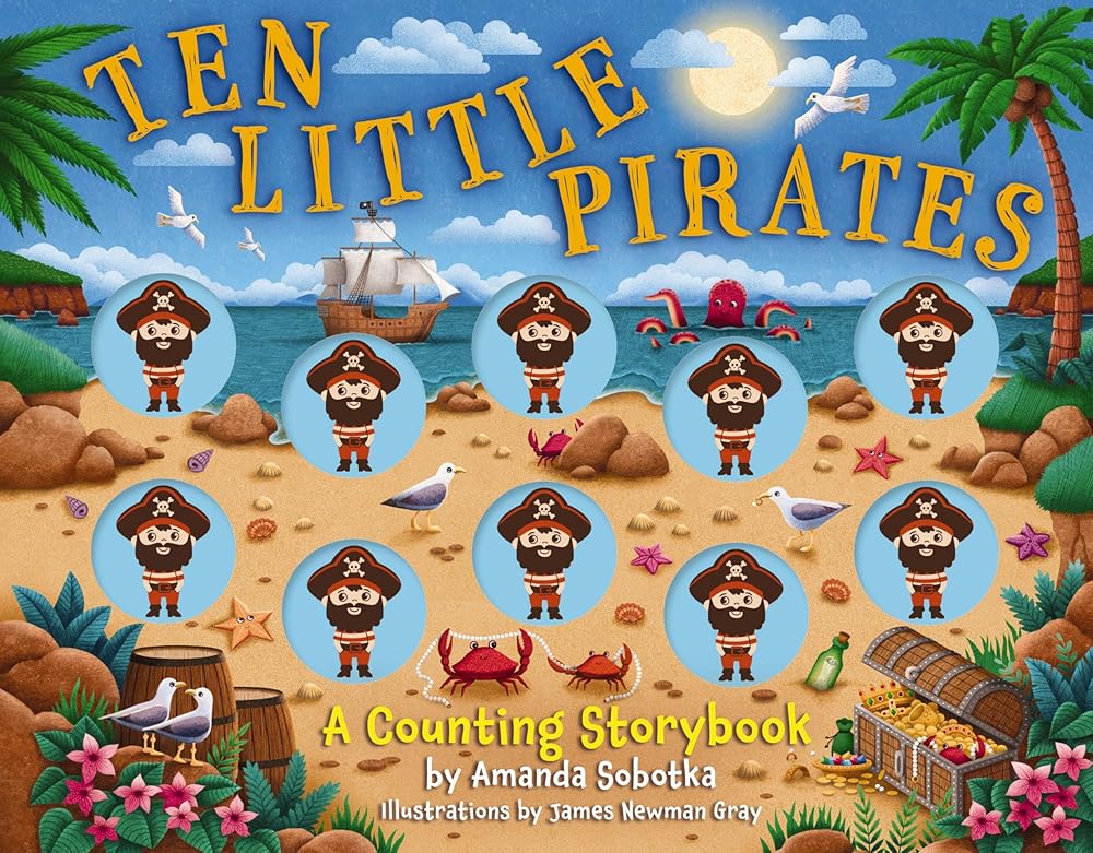 Ten Little Pirates: A Counting Storybook cover image