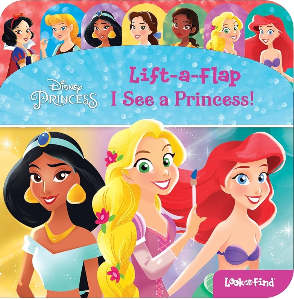 Disney Princess - I See a Princess! Lift-a-Flap Look and Find Board Book - PI Kids cover image