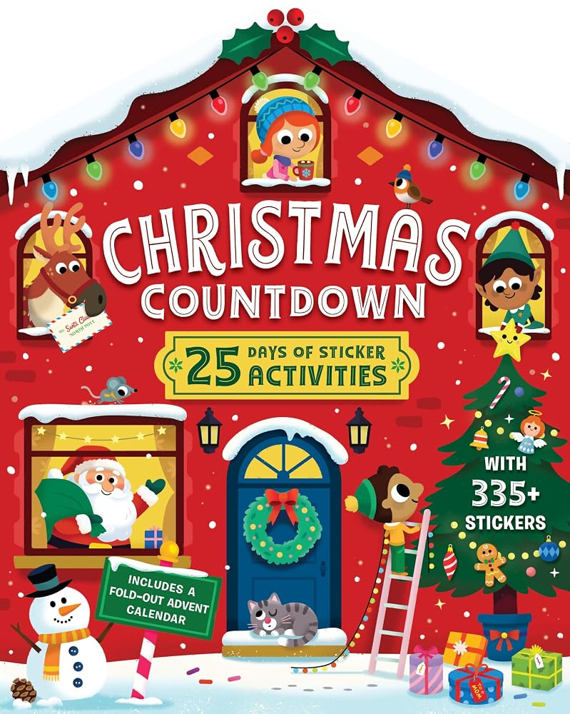 Christmas Countdown: 25 Days of Sticker Activities; 300 Stickers + Advent Calendar cover image