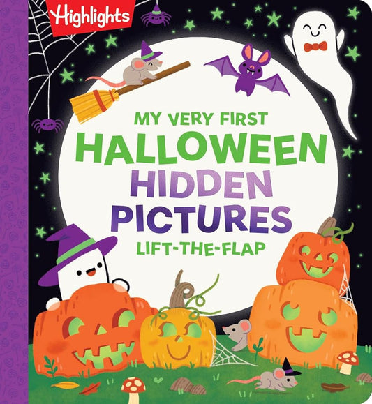 My Very First Halloween Hidden Pictures Lift-the-Flap: Interactive Halloween Flap Book for Babies and Toddlers Ages 03, Halloween Gift for Babies (Highlights Baby's First Puzzle Books) cover image