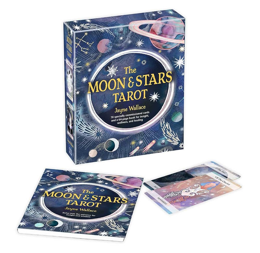 The Moon & Stars Tarot: Includes a full deck of 78 specially commissioned tarot cards and a 64-page illustrated book cover image