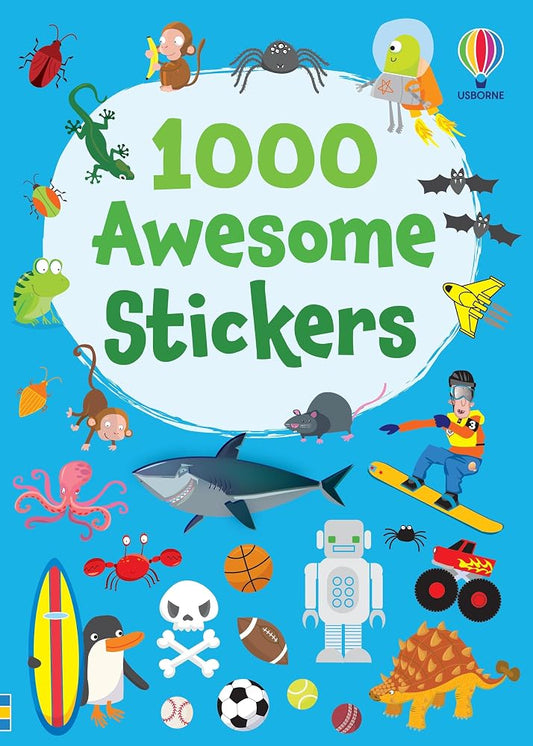 1000 Awesome Stickers: A Travel-Friendly Book for Kids with 1,000 Stickers for Scenes, Scrapbooks, and Journals cover image
