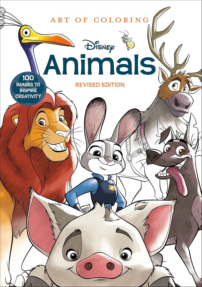 Art of Coloring: Disney Animals: 100 Images to Inspire Creativity cover image