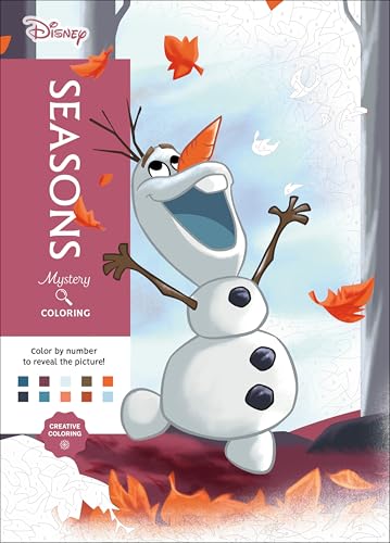 Disney Mystery Coloring: Seasons: A Color by Number Book cover image