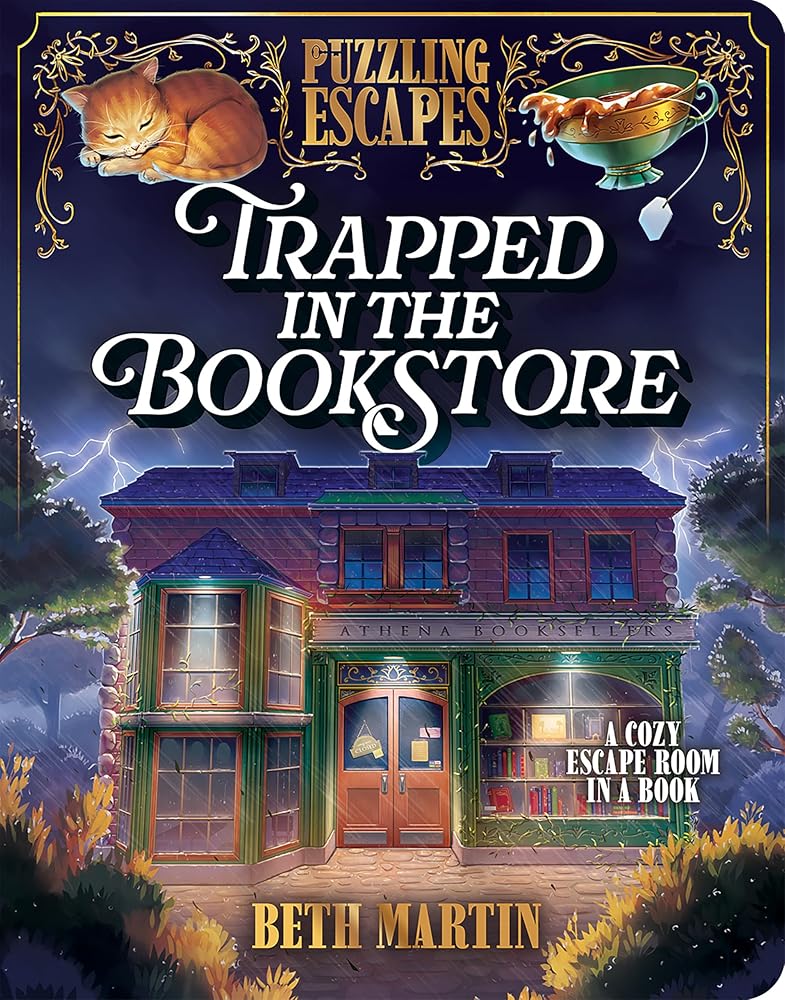Puzzling Escapes Trapped in the Bookstore - An Escape Room Book cover image