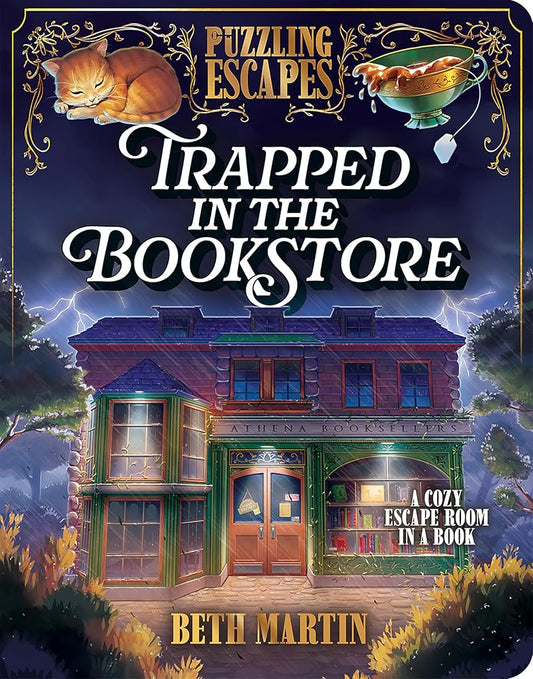 Puzzling Escapes Trapped in the Bookstore - An Escape Room Book cover image