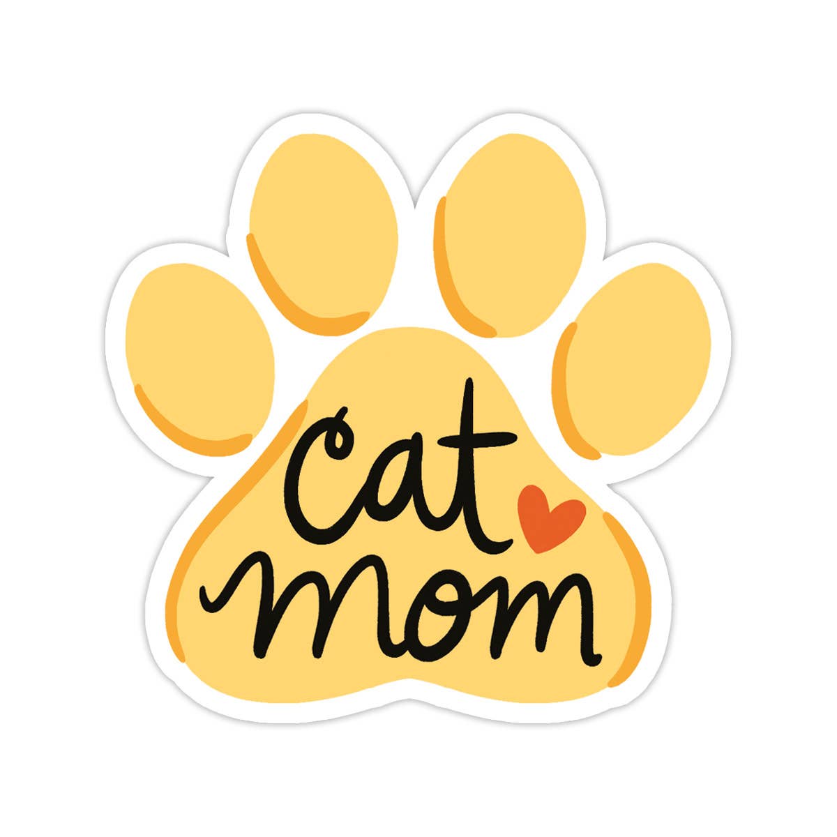Cat Mom Vinyl Sticker