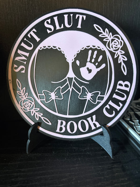 Smut Slut Book Club sign