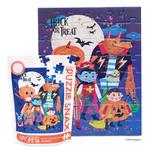 Trick Or Treat 48 Piece Kids Halloween Puzzle Snax