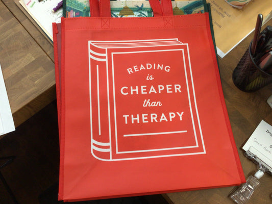 Reading Is Cheaper Than Therapy Tote